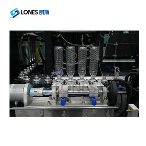 เครื่องผลิตขวด PET อัตโนมัติ LS-A4 ความเร็วสูง ขับเคลื่อนด้วยมอเตอร์เต็มรูปแบบ สำหรับขวดพลาสติกขนาดเล็ก 10 มล. ถึง 600 มล. ควบคุมด้วย PLC ผลิตได้ 6000 ขวดต่อชั่วโมง - Product Image 4