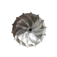 T04S 8635R P00767 62.30/86.15mm 7 + 7 lames turbo Haute performance en aluminium 2618/fraisage/billette roue de compresseur pour la course