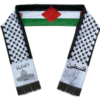 Pas cher 14x135cm Palestine Drapeau Écharpe Palestine Écharpe
