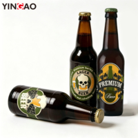 Impresión de Etiquetas Personalizadas para Bebidas, Etiquetas Resistentes a Bajas Temperaturas e Impermeables para Botellas de Cerveza, Etiquetas en Rollo Personalizadas Yingao