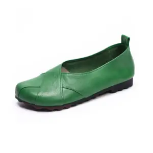 Prezzo di fabbrica plus size 43 scarpe basse da donna in vera <span class=keywords><strong>pelle</strong></span> ballerine scarpe con tacco basso da donna per scarpe morbide da donna - Product Image 1