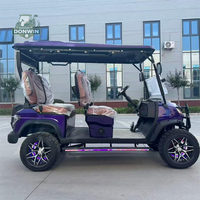 Voiturette de golf électrique robuste 4 places avec benne arrière basculante, personnalisation OEM usine