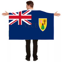 Cape patriotique à porter avec motif drapeau de la Martinique personnalisé pour adultes, idéale pour le carnaval et les événements sportifs