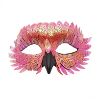 Halloween Exquis Oiseau Bec Masque Boule De Maquillage Carnaval Demi Visage Hibou Plume Visage Masque Pour Les Yeux Des Femmes