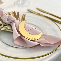 Cartes de Place en Acrylique en Promotion : Noms de Table Lune pour Mariage, Plaques Nominatives en Acrylique, Décoration de Mariage