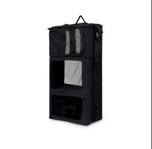 Hanging Closet Organizer With Drawers and Storage <b>Shelves</b> Wardrobe Clothes Wardrobe Fit for Backpack - Product Image 2