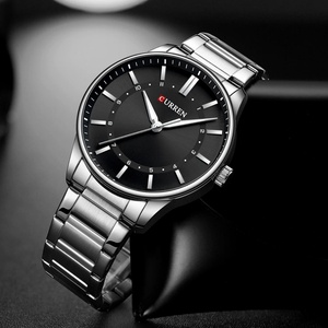 Montres à quartz décontractées CURREN 8430 pour hommes, marque de luxe, bracelet en acier inoxydable, montres-bracelets à quartz simples pour affaires - Product Image 3