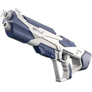 Pistola de agua eléctrica recargable duradera Unisex 2024, pistola de chorro Bullet-Sd alimentada por batería de plástico ABS para niños y adultos