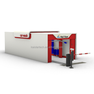 Grande Autolavaggio Elettrico a Tunnel Completamente <span class=keywords><strong>Automatico</strong></span> in Acciaio Inox Può <span class=keywords><strong>Lavare</strong></span> Molte Auto Contemporaneamente Supporto a Doppia Pista Piatta - Product Image 1
