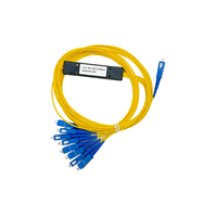 Répartiteur optique FBT de type boîtier SC de qualité télécom 1*2/4/8/16/32, répartiteur optique FTTH, répartiteur PLC de type pigtail