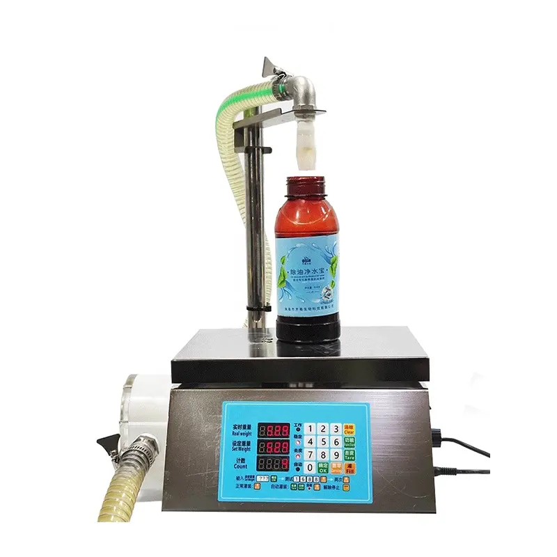 Paslanmaz çelik peristaltik pompa büyük akış kalın sıvı dolum makinesi ağırlık tarafından kontrol