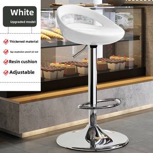 Chaise pivotante à dossier haut réglable de style <span class=keywords><strong>scandinave</strong></span> moderne <span class=keywords><strong>Tabouret</strong></span> de <span class=keywords><strong>bar</strong></span> à panneaux en bois pour le salon ou la caisse - Product Image 6