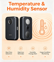 Dispositif de suivi GPS 4G magnétique avec capteur de température et d'humidité, appel bidirectionnel, étanche IP67, alarme amovible, traceur GPS sans fil