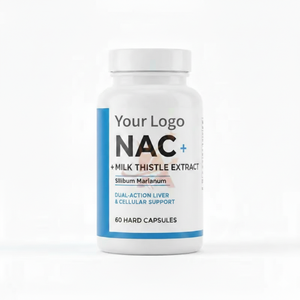 อาหารเสริมแอสตร้าเวลล์ บำรุงตับ อาหารเสริม <span class=keywords><strong>NAC</strong></span> แบบแคปซูล รับผลิตแบบ OEM แบรนด์ส่วนตัว อาหารเสริม <span class=keywords><strong>NAC</strong></span> และสารสกัดจากมิลค์ทิสเซิลแบบเม็ด - Product Image 1