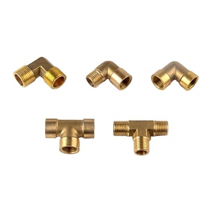 <span class=keywords><strong>1</strong></span>/8 "<span class=keywords><strong>1</strong></span>/4" BSP Chủ Đề Nam/Nữ Kiểu Chữ L Khí Nén/Hệ Thống Nước Bằng Đồng Thau Lắp Ống Nước Dầu Khí - Product Image 1