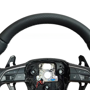 Caliente directo del fabricante adecuado para <span class=keywords><strong>Audi</strong></span> A3 A4 A5 A6 A7 A8 S5 Q3 y Q5 volante de gamuza de cuero deportivo plano - Product Image 2