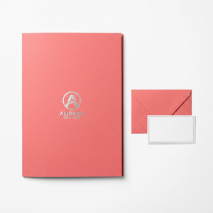 Carpeta de Papel Plegable Personalizada con Impresión, Color Rosa Coral, Laminado Mate, Papel Plateado, Logotipo Gratuito, OEM, ODM, Directo de Fábrica - Product Image 4