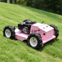 Promotion : Tondeuse à gazon autotractée 4x4 télécommandée, 550 mm, moteur essence 4 temps 196/224 cm³, pour pentes et terrains en pente, certifiée CE EPA