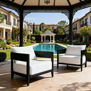 アルミ家具金属製ソファセット - Product Image 1