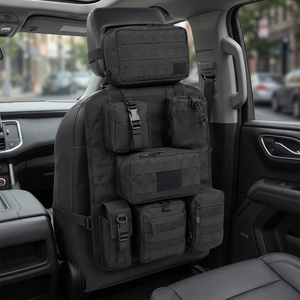 <b>MOLLE</b> 1000D Nylon Car Seatback Panel Organizer Headrest Utility Pouch Underseat Gear <b>Bag</b> Vehicle Trunk Cargo Storage Organ - Product Image 2