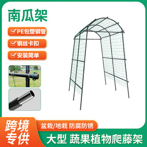 Arche de treillis en fer pour plantes, filet vert, montage facile, support de jardin extérieur pour plantes grimpantes - Product Image 2