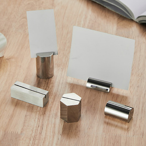 Supporto per Display con immagine in metallo argento in acciaio inossidabile per segnaposto e numeri <span class=keywords><strong>da</strong></span> tavolo - Product Image 6