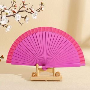 Abanico de mano asiático de madera pintado a mano para recuerdos de fiesta, publicidad con logo impreso, abanico de boda - Product Image 2