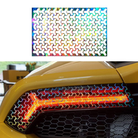 Autocollants en vinyle pour feux arrière universels en nid d'abeille