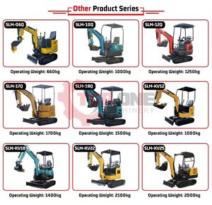 Slm18q mini nhỏ Micro bánh xích Bagger Digger Máy xúc mini 1.5 tấn Kubota động cơ nông nghiệp đa chức năng máy xúc - Product Image 3