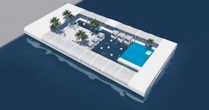 Casa prefabricada de <span class=keywords><strong>agua</strong></span> grande, nuevo, flotante, para <span class=keywords><strong>Club</strong></span>, restaurante - Product Image 4