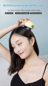 Masseur de cuir chevelu électrique portable rechargeable OEM, étanche, avec pétrissage et 84 points de massage - Product Image 3