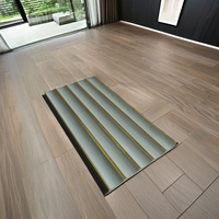 Panneaux muraux en plastique écologique en charbon de bois PS Installation facile Ignifuge Imperméable Sans formaldéhyde Design moderne