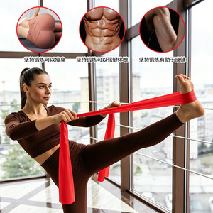 Bande de résistance élastique Zhongxin Yoga en TPE et latex, personnalisable pour le fitness, le remodelage corporel et l'entraînement en intérieur - Product Image 1