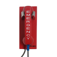 Teléfono Fijo Industrial JWAT205 con Cable para Interiores, Teléfono de Escritorio con Marcación Automática para Línea Directa de Emergencia SOS