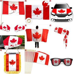2026 Football Sports Customized <strong>Canada</strong> Flag Scarf Car Flag <strong>Promotional</strong> Gifts for US <strong>Canada</strong> and Mexico Fans - Product Image 1