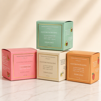 Boîte d'emballage en papier pliable personnalisée pour crème pour le visage, cosmétiques, avec laminage mat, boîtes d'emballage pour soins de la peau, parfumerie