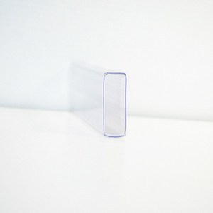 Striscia di dati di profilo di estrusione trasparente supermercato striscia di etichette in plastica PVC tubo quadrato rettangolare di scaffali per supermercati - Product Image 3
