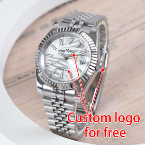 Reloj Mecánico Personalizado MINUTETIME NH35 con Movimiento Automático, Diseño de Hojas de Lujo, Esfera NH35, Reloj de Pulsera Impermeable para Hombre - Product Image 5