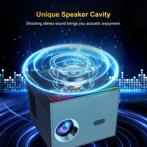 Meilleur achat : Projecteur intelligent portable S17 avec lumière ambiante pour chambre, WiFi, système Android 11, 2+16 Go, 200 ANSI lumens, résolution native 720P, pour films HD - Product Image 6