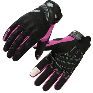 SOUMY Touchscreen Couro Motocicleta Luvas De Segurança Esportiva Anti - Fall Knuckle protection Motocicleta corridas Luvas