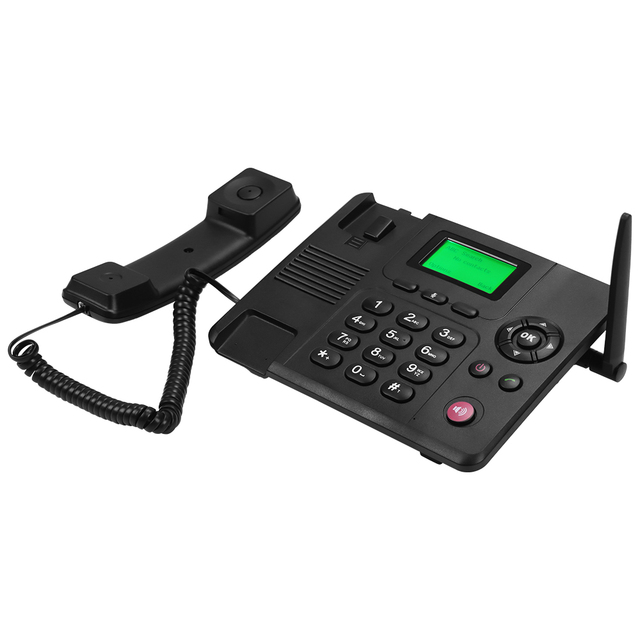 Wholesale GSM Cordless Telephone Support 4G/GSM Telephone Set with Dual Cards Fixed Line Phone with Display