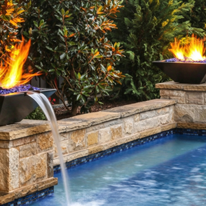 Modern Stainless Steel Bioethanol <b>Fire</b> <b>Pit</b> with <b>Fire</b> Glass and Powder Coated Finish Freestanding Outdoor Heating Portable - Product Image 3