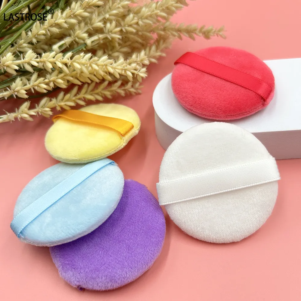 colorful Pure Cotton Round Makeup Puff for Loose Powder Mineral Powder Body Powder foundation