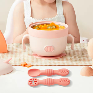 Cuchara de Silicona Libre de BPA para Bebés, Cuchara para Introducción de Alimentos, Cuchara de Silicona Suave para el Aprendizaje de la Alimentación - Product Image 2