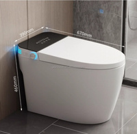 Gran oferta, nuevo estilo, WC para el hogar, artículos sanitarios, cuenco de cerámica, sensor abierto automático, baño de descarga, inodoro inteligente de cierre automático