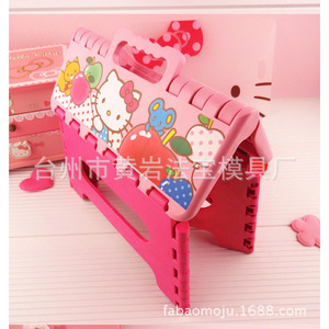 Hello Kitty <b>Folding</b> <b>Stool</b> Plastic Portable Kids Chair With Handle For Children - Product Image 4