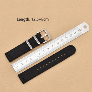 Bracelet montre-bracelet de remplacement 18mm 20mm 22mm 24mm ceinture de sécurité en toile de nylon vert <span class=keywords><strong>armée</strong></span> pour Samsung S3 - Product Image 5