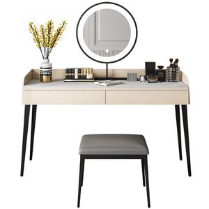 <span class=keywords><strong>Bureau</strong></span> rose adorable pour fille avec miroir, coiffeuse de luxe, table de maquillage avec miroir et tabouret - Product Image 1