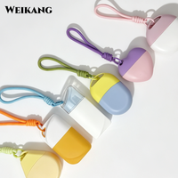 Flacon de crème solaire portable avec sangle de suspension, emballage cosmétique de voyage pour protection UV en extérieur, OEM