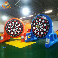Cible de tir géante gonflable de football personnalisée de haute qualité, parc d'attractions, matériel PVC interactif, étanche à l'air pour adultes